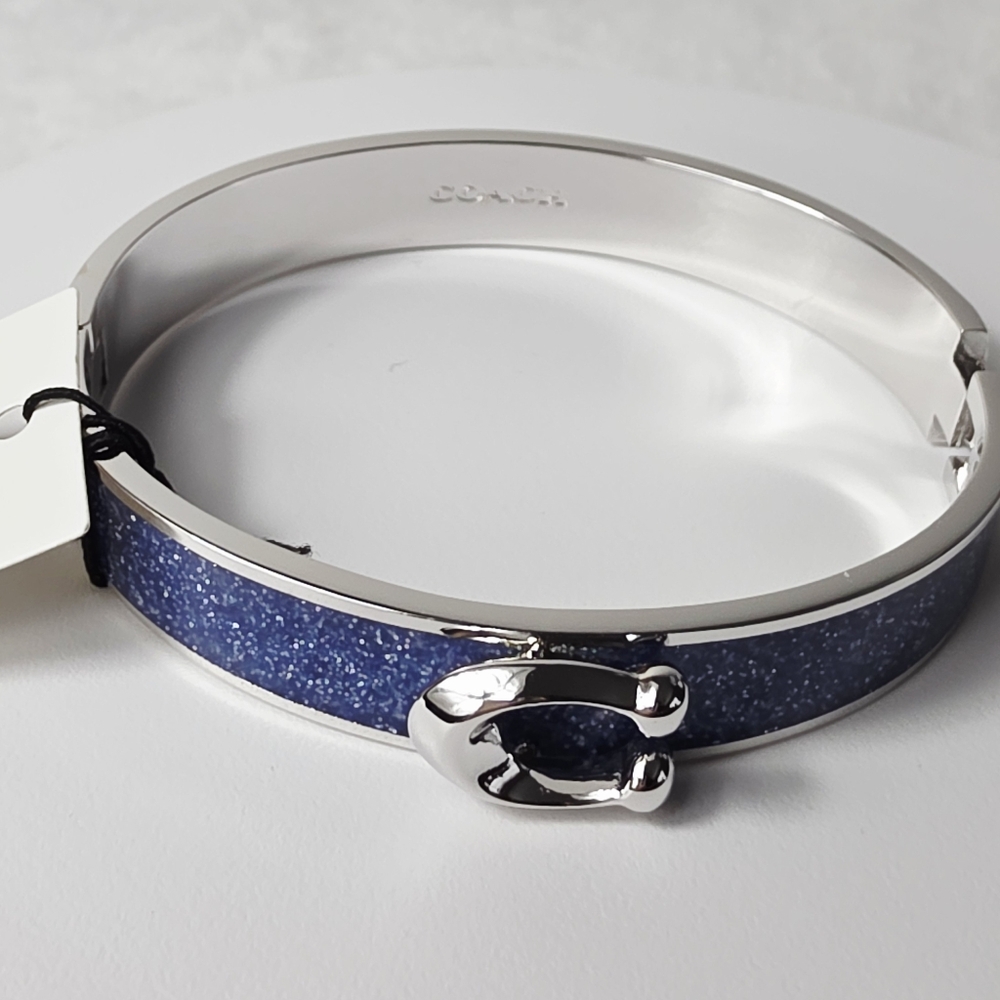 Coach Bangle C Logo Glitter Bracelet - Picture 4 of 5